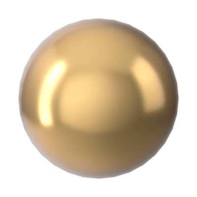 5809 2 mm Crystal Bright Gold Pearl - 1500 pcs