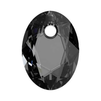 6438 9 mm Crystal Silver Night - 72 pcs