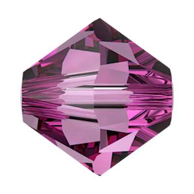 5328 6 mm Dark Rose - 360 pcs