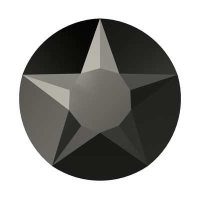 2100 ss 30 Jet Hematite F - 288 pcs