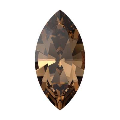 4228 10 x 5 mm Recreated Light Smoked Topaz F - 360 pcs