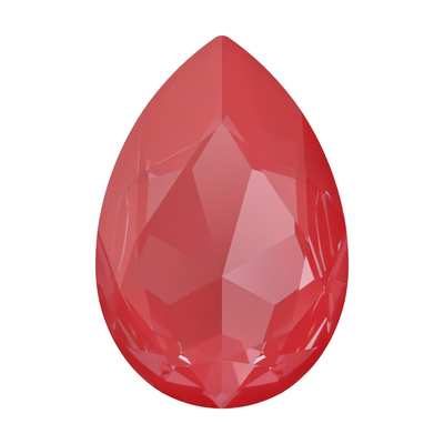 4327 30 x 20 mm Crystal Poppy Red Ignite - 24 pcs
