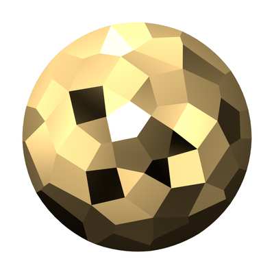 1383 8 mm Crystal Aurum F - 216 pcs