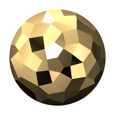 1383 14 mm Crystal Aurum F - 48 pcs