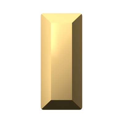 4501 7 x 3 mm Crystal Aurum F - 720 pcs