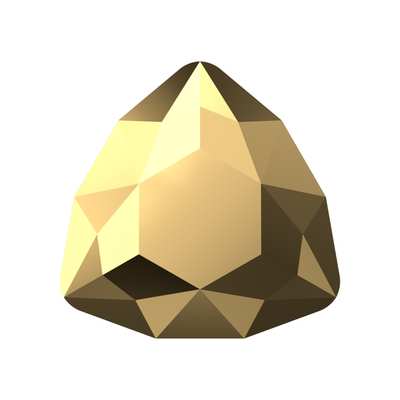 4706 7 mm Crystal Aurum F - 144 pcs