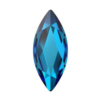 2201 14 x 6 mm Crystal Bermuda Blue M HF - 72 pcs