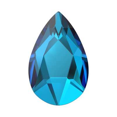 2303 14 x 9 mm Crystal Bermuda Blue M HF - 72 pcs
