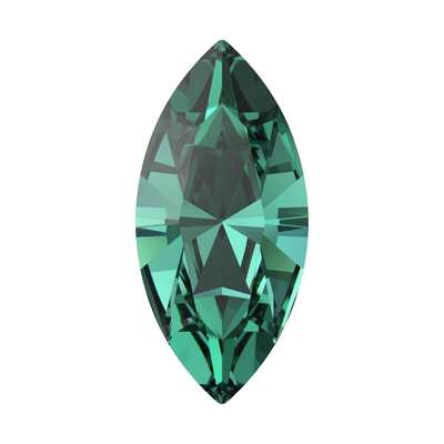 4228 15 x 7 mm Recreated Caribbean Green F - 144 pcs