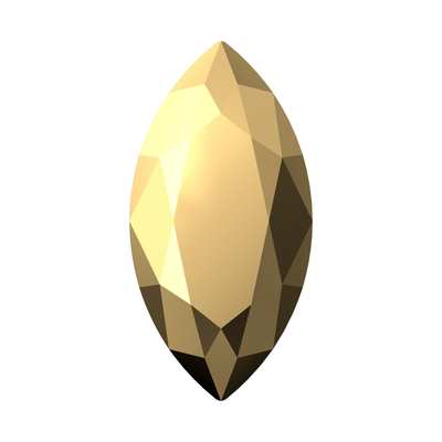 4210 8 x 4 mm Crystal Aurum F - 360 pcs