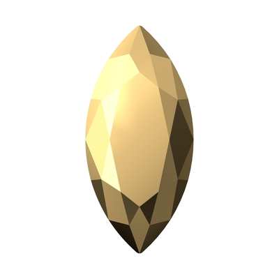 4210 15 x 7 mm Crystal Aurum F - 144 pcs