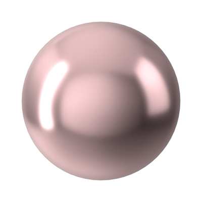 5817 10 mm Crystal Vintage Rose Pearl - 250 pcs