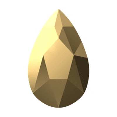 2303 8 x 5 mm Crystal Aurum M HF - 144 pcs