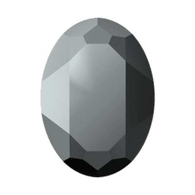 4127 39 x 28 mm Jet Hematite - 12 pcs