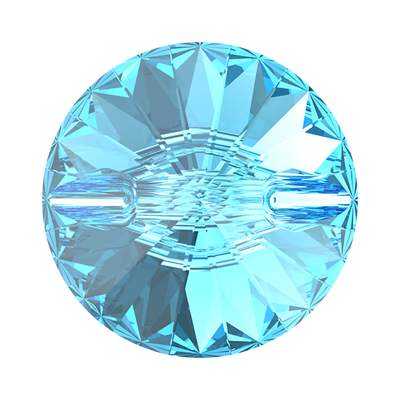 3015 16 mm Aquamarine M - 24 pcs