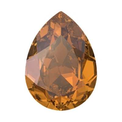 4320 6 x 4 mm Crystal Copper F - 360 pcs